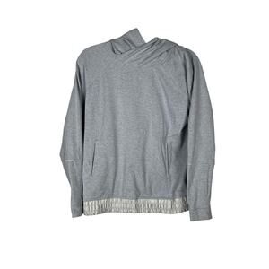 Lululemon All Good Pullover Hoodie Sweatshirt Women's Size 10 Silver
